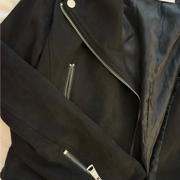 Vigoss black suede moto jacket M - Picture 2 of 4